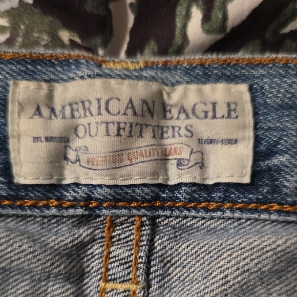 American Eagle Outfitters Blue Wide Leg Jeans - Picture 2 of 4